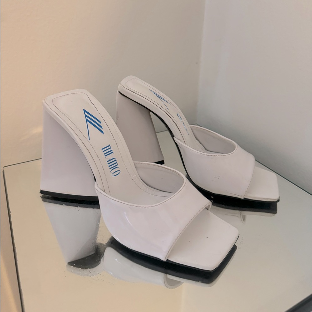The Attico Sculptural Patent Leather Heels, Size EU 36/ US 6